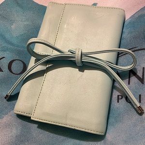 NWT Dulwich Designs Genuine Leather Jewelry Travel Case Folding Pouch